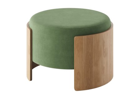 Пуф Lagom D 62 см (зелено-голубой FiberGuard