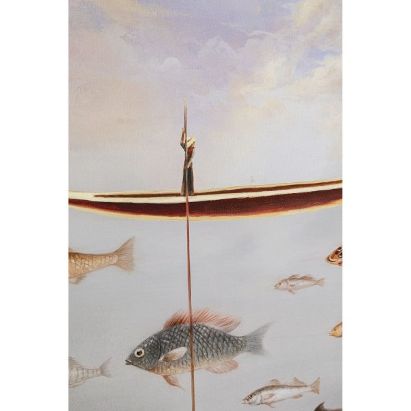 Картина в раме Cloud Fisherman Boat 60x120 см — изображение 3