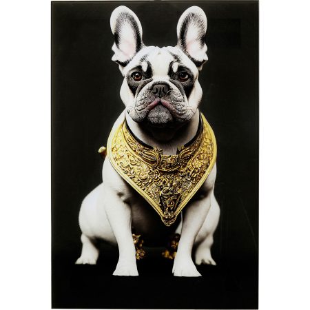 Картина стеклянная Noble Dog 40x60 см