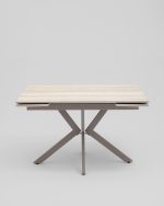 Стол Marmer 120-180/80/76 см подстолье металл капучино — изображение 3