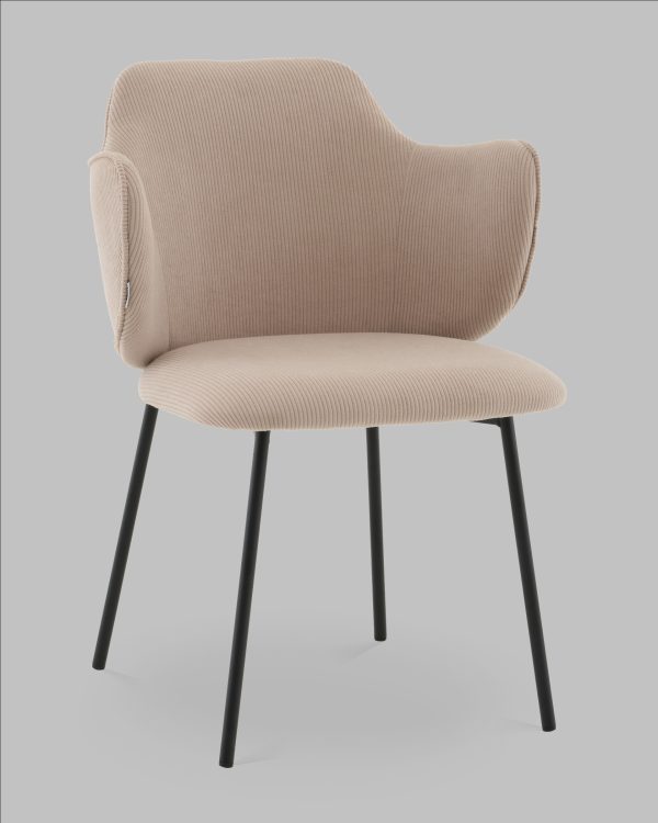 Стул Джиннет NEW велюр бежевый 2 шт. — изображение 2