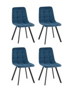 Стул Одди Original Square велюр синий (набор 4 шт)