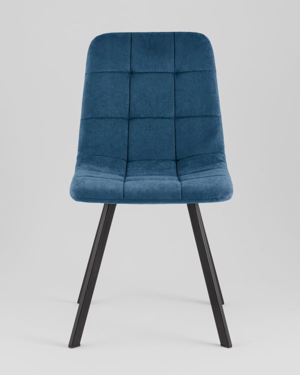 Стул Одди Original Square велюр синий (набор 4 шт) — изображение 3