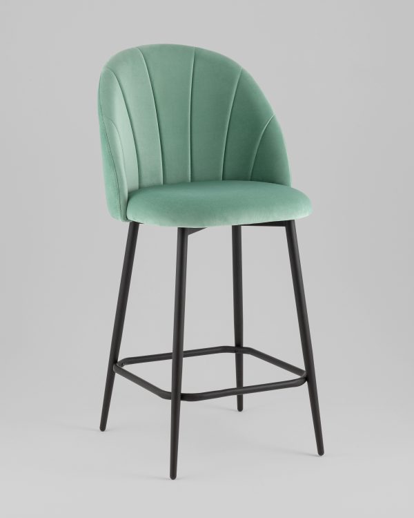 Стул полубарный Логан SN велюр фисташковый — изображение 2