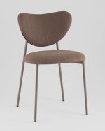 Стул Rina велюр коричневый каркас бежево-серый — изображение 2