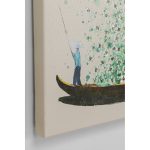 Картина на холсте Flower Boat Beige Green 80x100 см — изображение 2