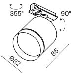 Трековый светильник Technical TR088-1-GX53-B — изображение 3