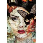 Картина стеклянная Lady Butterfly 100x150 см — изображение 2
