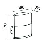 Настенный светильник (бра) Outdoor O442WL-L12GF3K1 — изображение 3