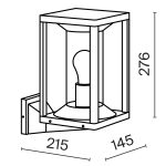 Настенный светильник (бра) Outdoor O452WL-01GF — изображение 2