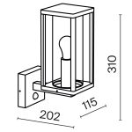 Настенный светильник (бра) Outdoor O452WL-01GFSR — изображение 2