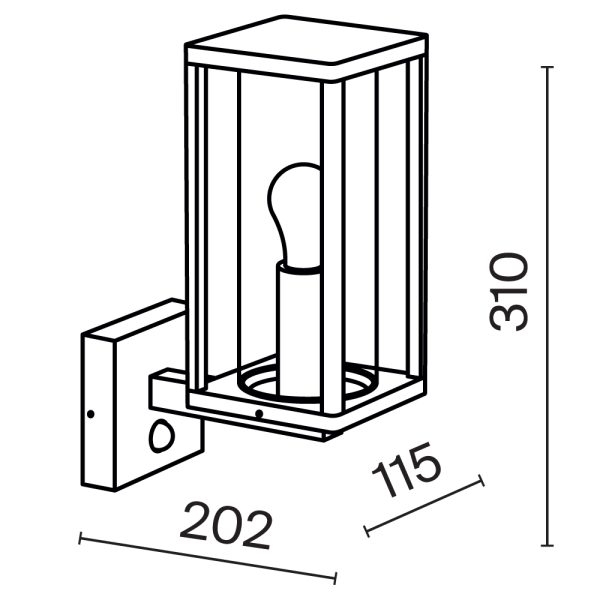 Настенный светильник (бра) Outdoor O452WL-01GFSR — изображение 2