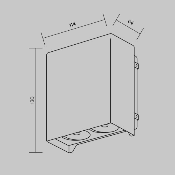 Настенный светильник (бра) Outdoor O570WL-L20B3K — изображение 2