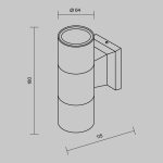 Настенный светильник (бра) Outdoor O574WL-02GR — изображение 3