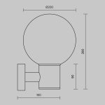 Настенный светильник (бра) Outdoor O598WL-01B — изображение 2