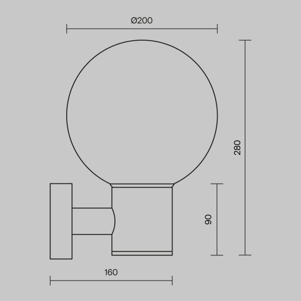 Настенный светильник (бра) Outdoor O598WL-01B — изображение 2
