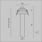 Встраиваемый светильник Technical C140RS-L200-7W4K-B — изображение 2