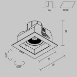 Встраиваемый светильник Technical DL008-12W2.7-3-4K-B — изображение 5