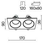 Встраиваемый светильник Technical DL033-2-02B — изображение 2