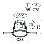 Встраиваемый светильник Technical DL057-10W3K-W — изображение 2