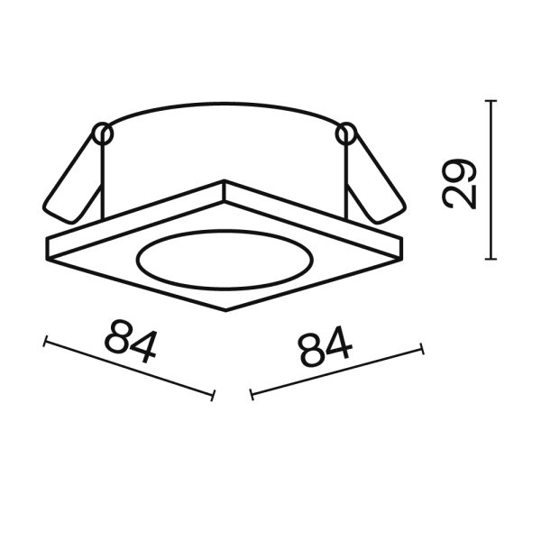 Встраиваемый светильник Technical DL083-01-GU10-SQ-W — изображение 2