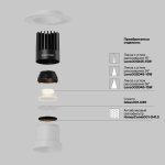 Встраиваемый светильник Technical DL122-15W-2.7K-TRS-W — изображение 3