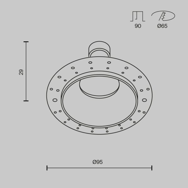 Встраиваемый светильник Technical DL126-GU10-TRS-MG — изображение 2