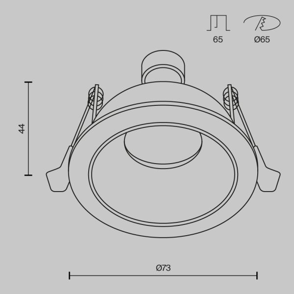 Встраиваемый светильник Technical DL126-GU10-WB — изображение 2