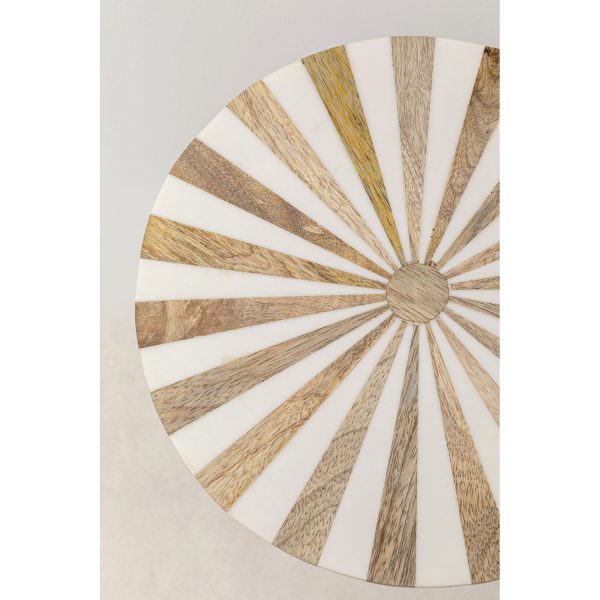 Стол приставной Domero Cirque Brass White Ø25 см — изображение 2