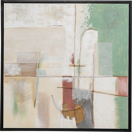 Картина в раме Dust Green 120x120 см