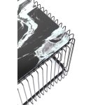 Стол кофейный Wire Glass Marble Black 145x75 см — изображение 2