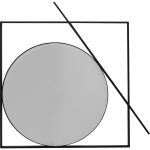 Зеркало настенное Miro 88x88 см