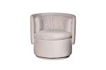 ZW-06101 Кресло поворотное велюр кремовый 76*72*71см