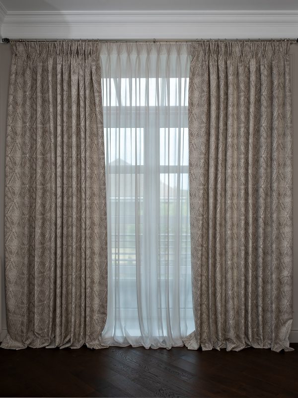 121GD-00020 Портьера Серпенте (Serpente) золотая 275*260 — изображение 2