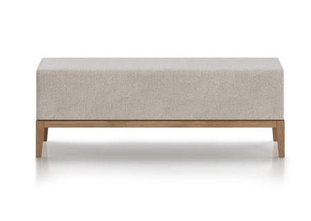 Банкетка Fjord 120 см (молочный рогожка