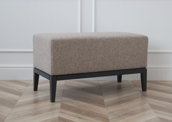 Банкетка Fjord 80 см (бежевый рогожка, бук под эмалью) — изображение 3