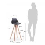 Барный стул Stag черный — изображение 3