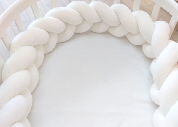 Бортик плетёный для кроватки Elegance (белый) — изображение 2