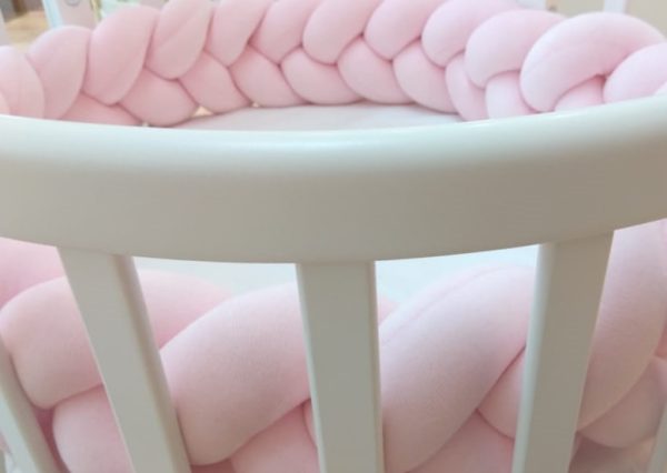 Бортик плетёный для люльки Ellipsebed (розовый) — изображение 3