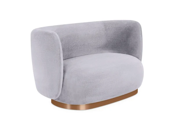 Диван Lucca 2-х местный светло-серый — изображение 2