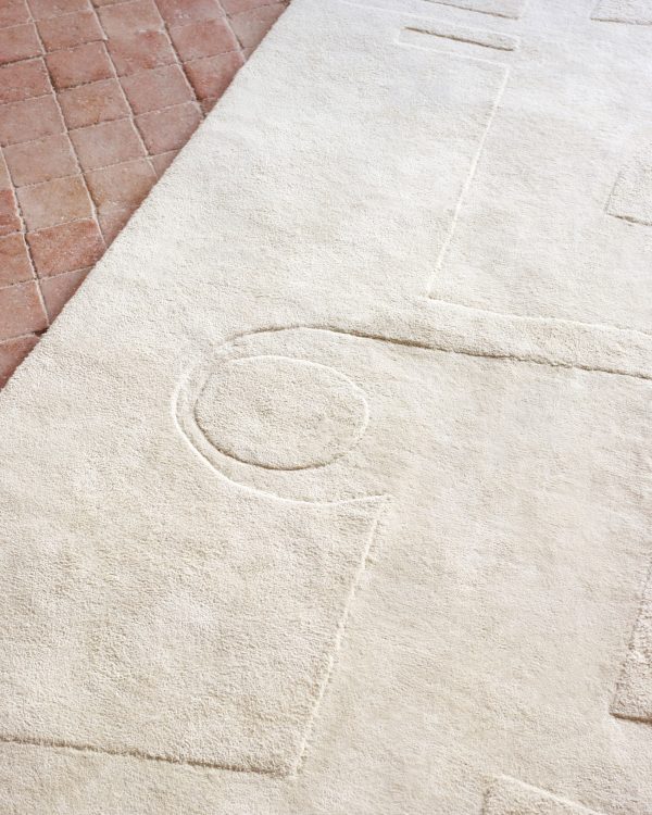 Enriqueta Ковер из 100% белого хлопка 160 x 230 см — изображение 2