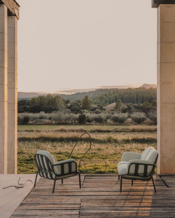 Joncols Алюминиевое кресло для улицы серого цвета — изображение 3