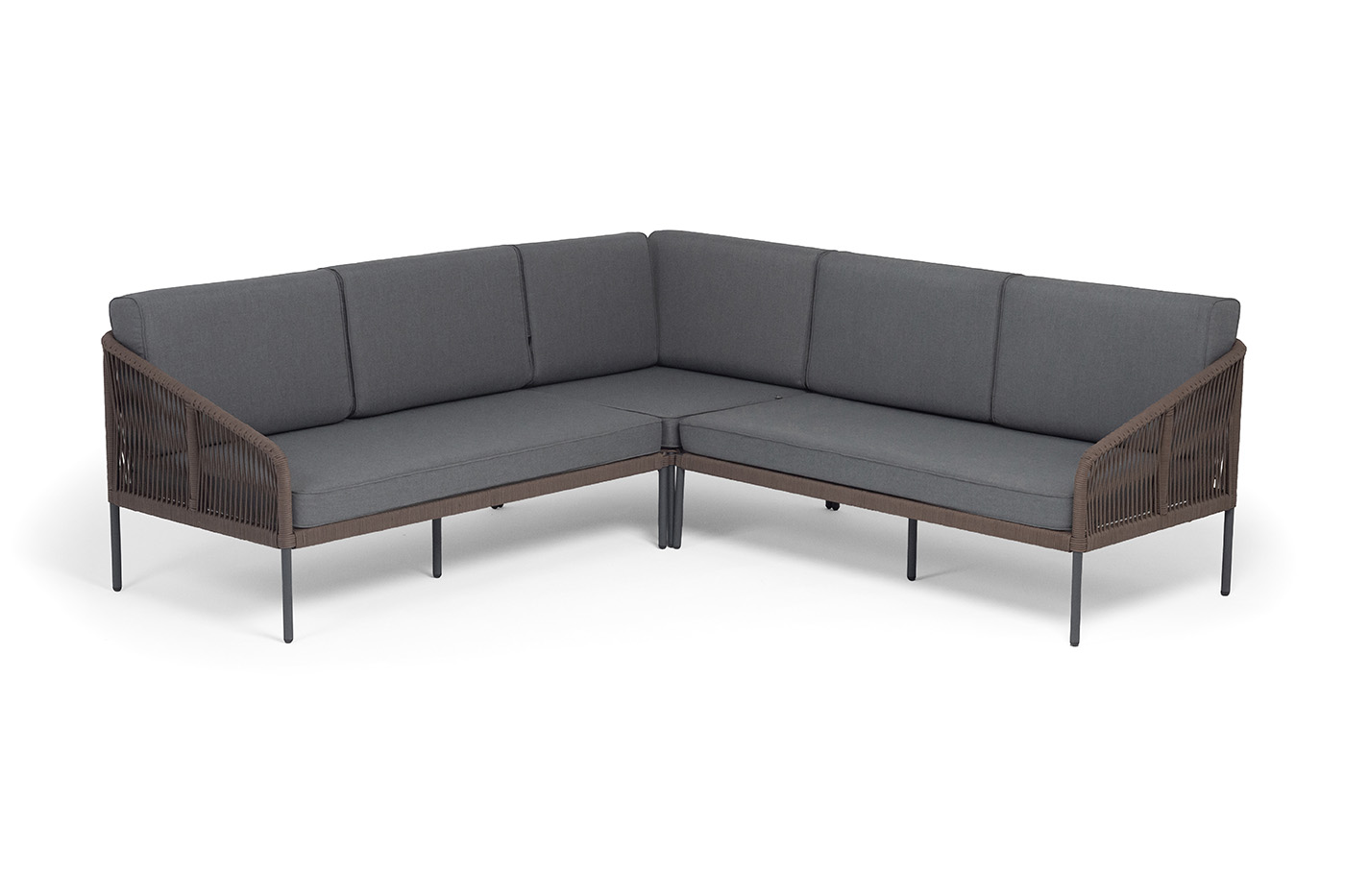 "Канны" диван модульный плетеный из роупа "Канны" диван модульный плетеный из роупа