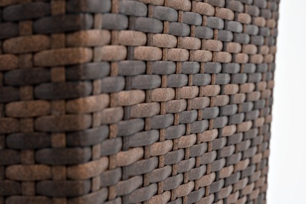 "Капучино" кашпо для цветов плетеное из искусственного ротанга, цвет коричневый — изображение 5