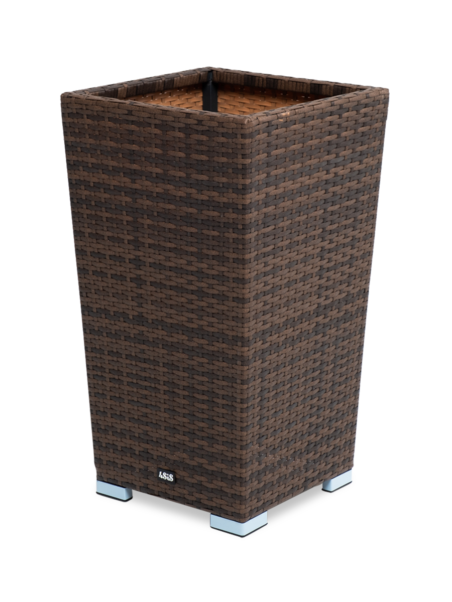 "Капучино" кашпо для цветов плетеное из искусственного ротанга "Капучино" кашпо для цветов плетеное из искусственного ротанга