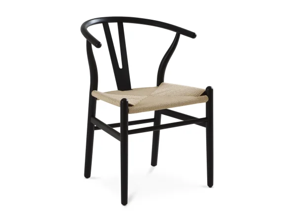 Комплект стульев Monk stick 2 шт. бежевый, черный — изображение 2