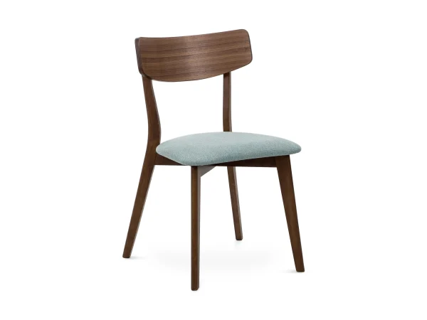 Комплект стульев Oxville 2 шт. голубой, орех — изображение 2