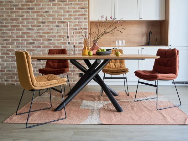 Комплект стульев Vitra 2 шт. черный, терракотовый — изображение 3