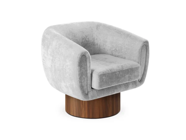 Кресло Guest вращающееся светло-серый — изображение 3