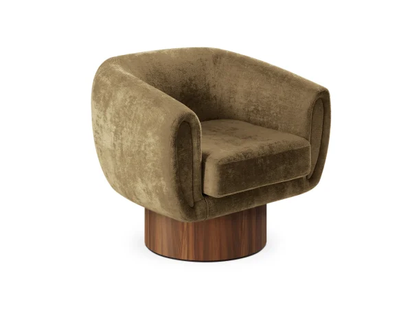 Кресло Guest вращающееся коричневый — изображение 3